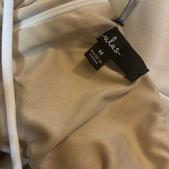 Eloquently Enticing White and Beige Lace Bustier Jumpsuit - Picture 10 of 10